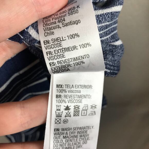 NWT Roxy Striped Highland Escape Long Sleeve Dress Size 4 - Picture 8 of 8